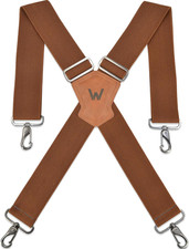 Heavy-Duty 2Inch-Wide Full-Elastic Work Suspender for Jeans