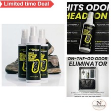 Odor Eliminator Spray Unscented Enzyme Deodorizer for Shoes Pet Gear Car Home 3