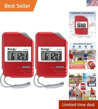 2 Pack Waterproof Digital Stopwatch Timers wi...