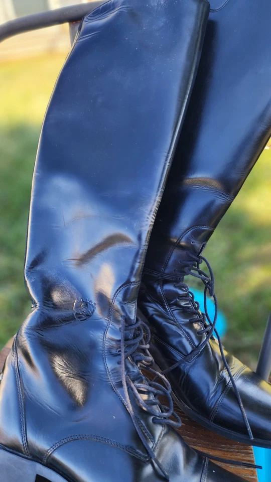 Ariat Vintage Women's  Leather Black Tall Riding Boots Sz 10m - Image 2 of 4