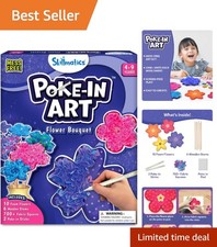 700 Pieces Mess-Free Flower Bouquet Craft Kit - Creative Fun for Kids Ages 4-9