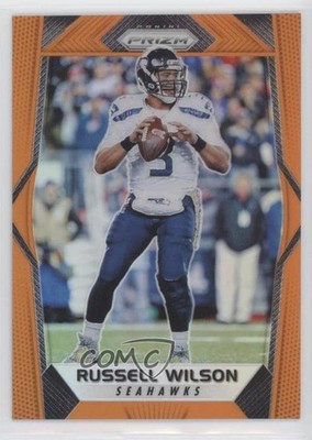 2017 Panini Prizm Orange Prizm 30/275 Russell Wilson #127 1u6