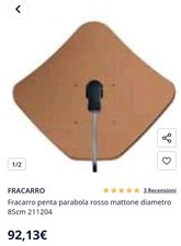 Parabola satellitare FRACARRO con Illuminatore e CAM