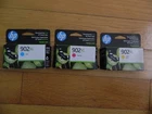 2027 SET 3 GENUINE HP 902XL LARGE COLOR CARTRIDGES OFFICEJET PRO 6954 6958 6978