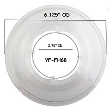 SPOKE PROTECTOR Sunlite 32H 4 Prong 2.75" ID 6.125" OD Clear YF-FH68 18043