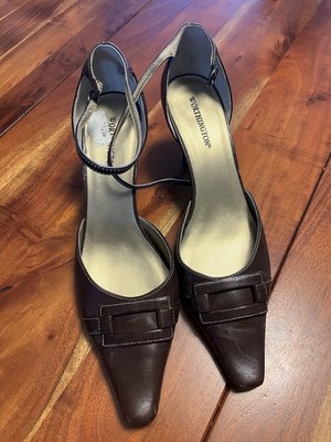 Brown D Orsay Style Heel Size 10M