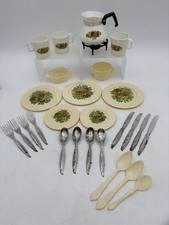 Vintage Chilton Corning Ware Kids Mini Plastic 1970's Play Set Utensils More