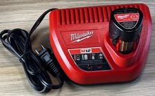 Milwaukee M12 Red Lithium CP2.0 2.0Ah Battery 48-11-2420 OEM 12 Volt w/ Charger