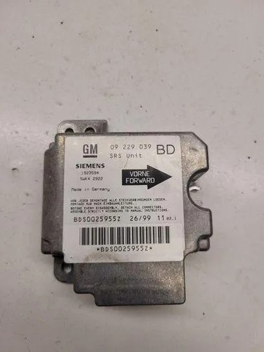 OPEL VECTRA B Estate 31 Airbag-Steuergerät 09229039 5WK42922 23932188