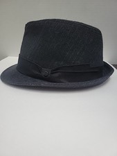 Stetson Fedora Hat Dark Gray/Black Large/XLarge