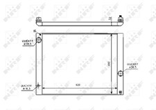 K�hler, Motorabk�hlung NRF 53728  f�r OE 17117519209 - 17117519211 - 17117520335