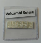 5 PCS Lot of 1 gram Silver Bar - Valcambi Small Wallet Size Portable Bars