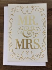 Hallmark WEDDING Greeting Card  MR.  MRS.  