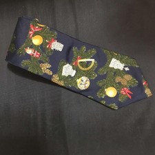VTG STRUCTURE Christmas Tree 100% Silk MADE IN USA Men's NECK TIE Architecture