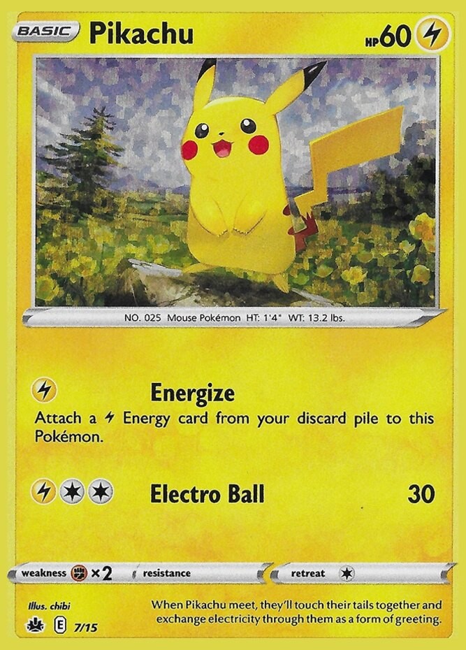 1x Pikachu - 7/15 - McDonald's Promos 2022 Heavily Played Pokemon McDonald's Pro