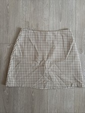 Rock beige Kariert Gr M Monki A Linie