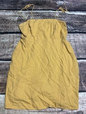 Old Navy Mini Dress Womens Medium Linen Blend Strap