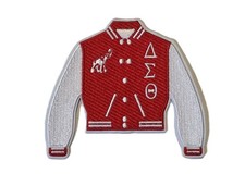 Delta Sigma Theta Varsity Letterman - 4 x  3.5”  Iron On / Sew On Patch
