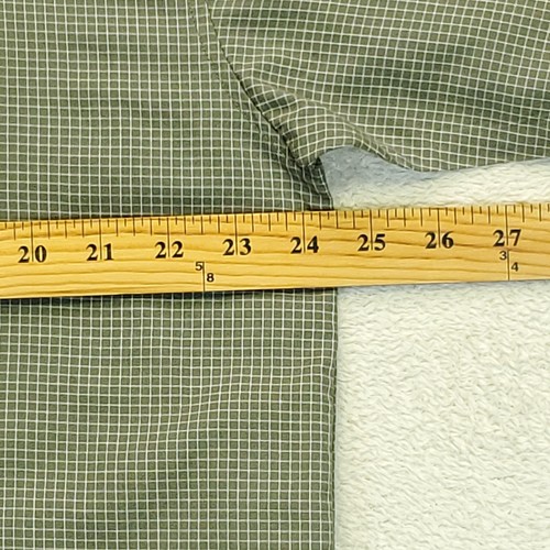 Quicksilver Shirt Mens L Short Sleeve Green Check Button Up Casual Lightweight - Picture 8 of 11