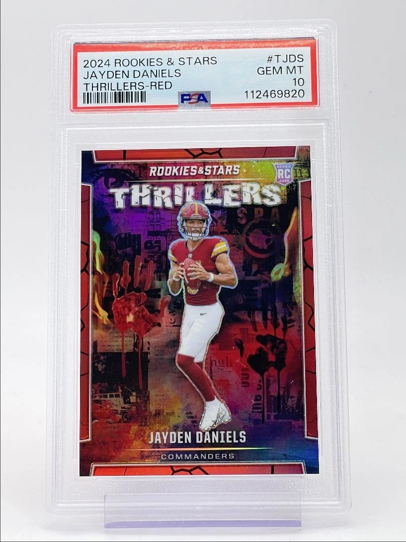 Jayden Daniels Panini Rookies & Stars Thrillers #TJDS Red