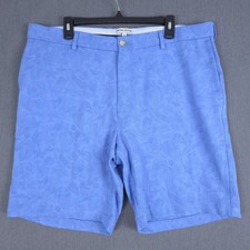 Peter Millar Crown Sport Golf Shorts Mens 38 Fit 38x9 Bonnet Blue Floral Chino