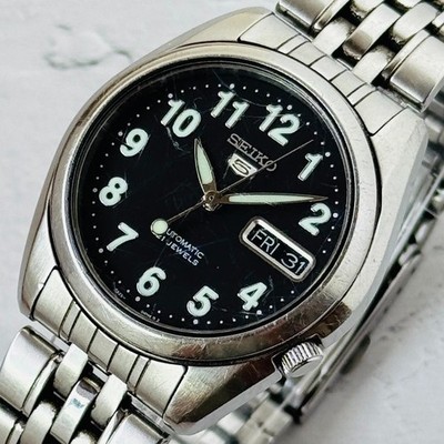 SEIKO セイコー5 自動巻き　7S26-01VO 楽天市場】セイコー SEIKO 腕時計 セイコー5 7S26-01V0 ブラック