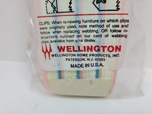 Vintage NOS Wellington Re-Web Kit 39 Ft Yellow Red Green White - Picture 3 of 4