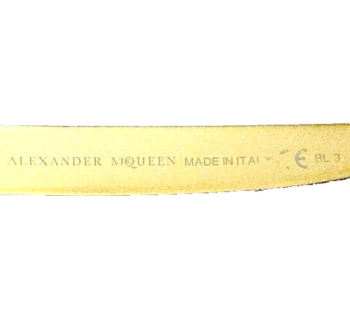 ALEXANDER MCQUEEN Cat Eye Sunglasses Black with Gold Arms AMQ 4251/S E60PT - Picture 11 of 12