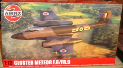 GLOSTER METEOR F.8/FR.9 JET KAMPFFLUGZEUG - Maßstab 1:72 - AIRFIX - A04067