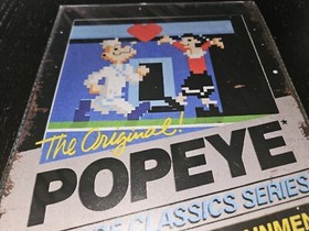 The Original Popeye Arcade Classic Series NES 8" x 12" Tin Wall Sign Nintendo