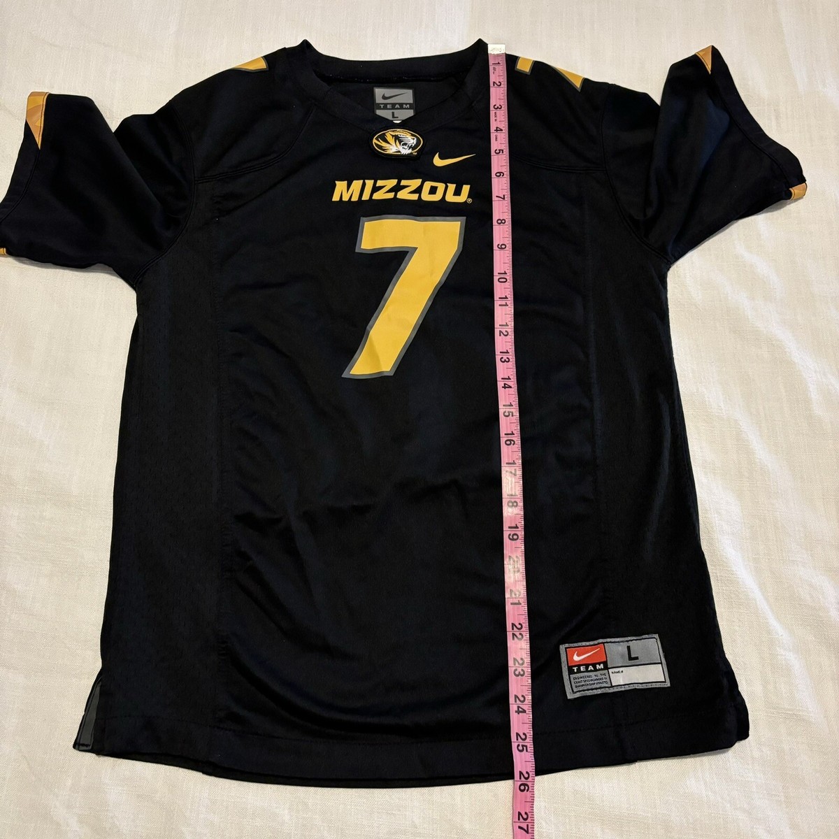 Nike Missouri Tigers Black #7 Football Jersey - Mizzou Youth