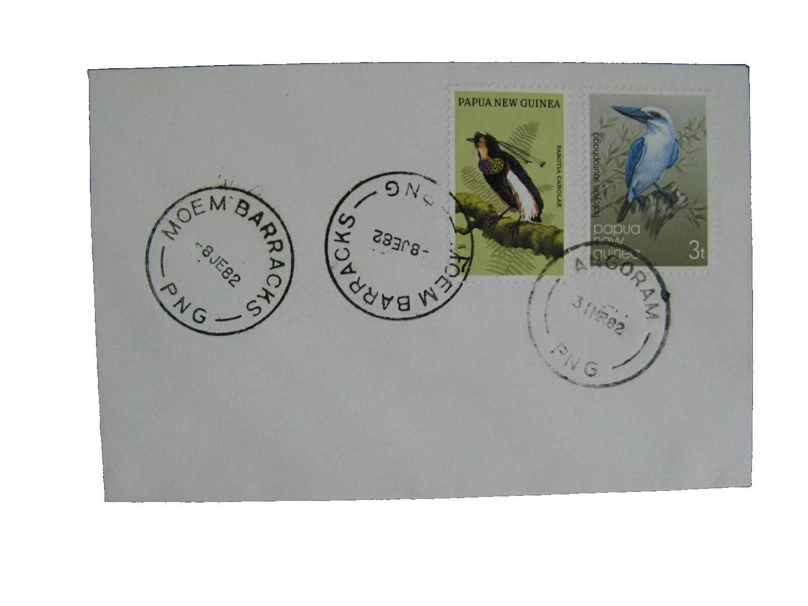 Estampillas de Papúa Nueva Guinea cubierta de aves (1975-presente)