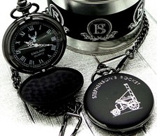 STEPHENSONS ROCKET Engraved Custom Personalised Pocket Watch  Chain Luxury Gift