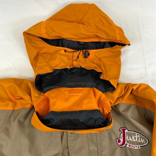 Herren L Regenjacke Justin Stiefel mehrere Taschen faltbar Kapuze Knöpfe Reißverschluss - Bild 6 von 9