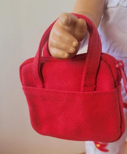 Handpainted Poppy Pedal Pusher Set: 5 pcs includes Red Purse - fits Chatty Cathy - Picture 3 of 5