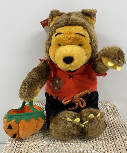 Disney Store Winnie The Pooh Werewolf 12" Plush Stuffed Animal Halloween
