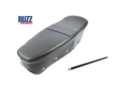 Lambretta Standard Seat Cover in Black with Strap 000346