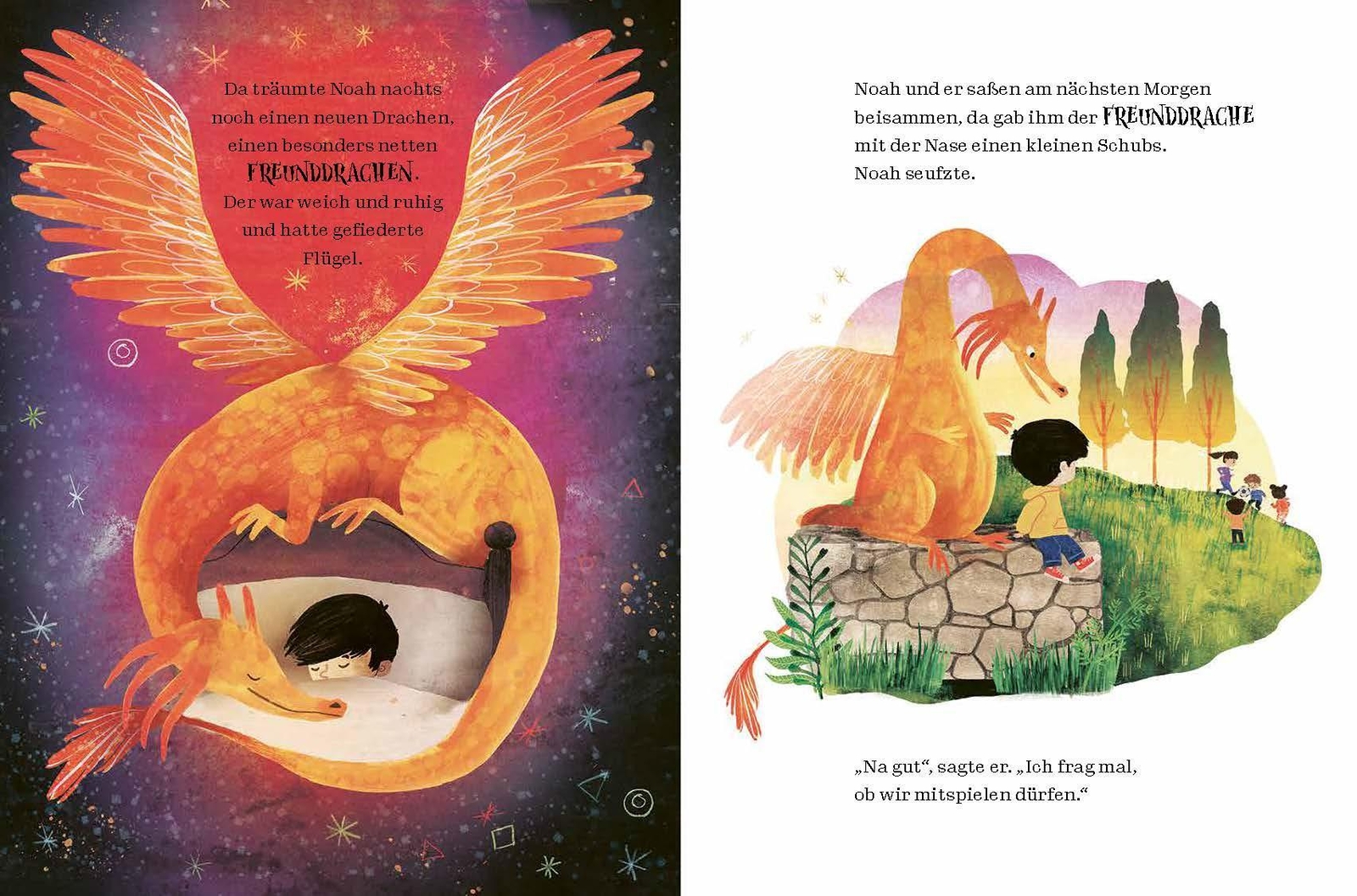 Thumbnail - Noah Und Die Traumdrachen Caryl Lewis Buch 40 S. Deutsch 2023 Karibu