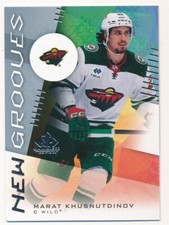 MARAT KHUSNUTDINOV 2024-25 SP GAME USED NEW GROOVES #NG-18 WILD MINT