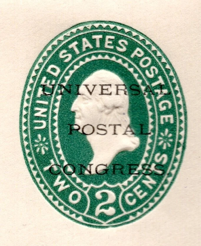 US 1886 SCOTT #U311 OVERPRINTED UNIVERSAL POSTAL CONGRESS SPECIAL PRINTING - Image 2 of 3