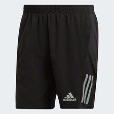 Adidas Men's Own The Run 7 Shorts - Black / Reflective Silver