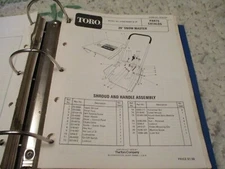 Toro snow master 20 inch 31506 snow thrower Parts Catalog Manual
