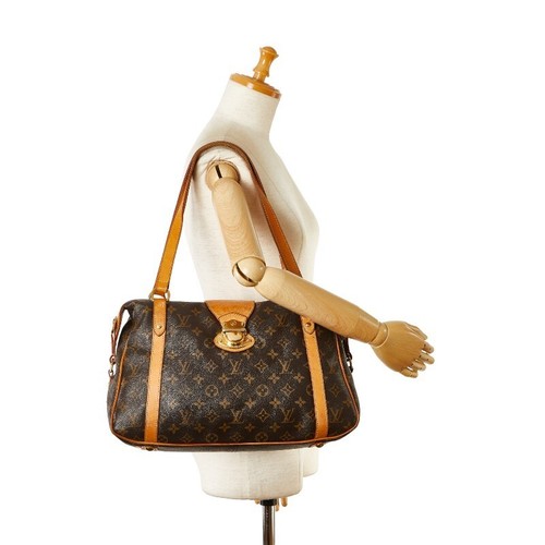 Rank AB! LOUIS VUITTON LV Stresa PM Shoulder Bag Monogram Leather Brown M51186 - Picture 8 of 8