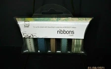 Basic Grey Ribbons Recess Collection 5 Yards 5 Different Types Brand New