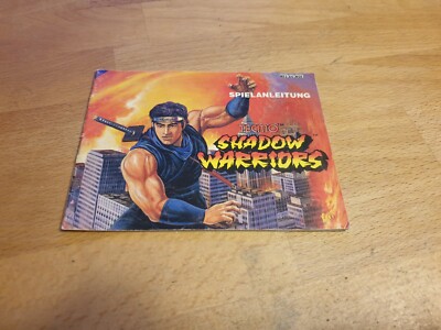 Shadow Warriors Nintendo NES Anleitung Spielanleitung Ninja Gaiden