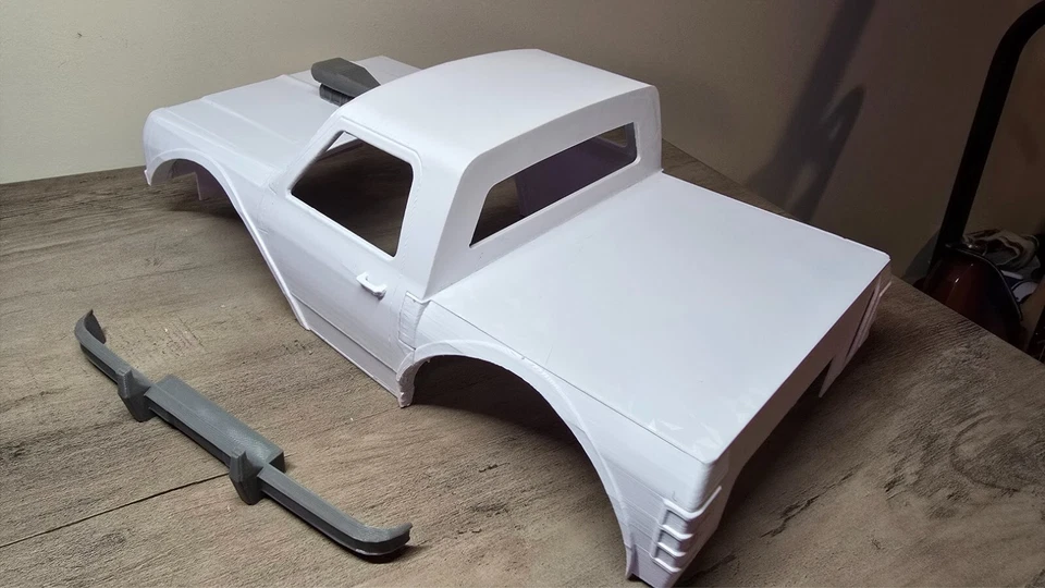 Carrocería de camión RC personalizada 1/16 kit hágalo usted mismo, sin agujeros de poste, listo para mod - impreso en 3D con PLA Foto 3 de 4