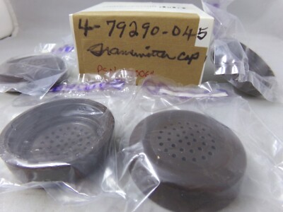 NOS ITT Telecom 4-79290-045 PSN 000064 Black Transmitter Cap 4-Pack 072622WT4