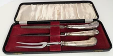 Vintage Carving Set of 3 Viners of Sheffield England Cased Pre-Owned