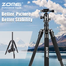 ZOMEI Q555 Professional Aluminium Tripod&Ball Head Travel for Canon Nikon Camera