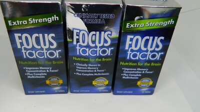 2 FOCUS Factor Brain EXTRA STRENGTH 60 TABS+1 ORIGINALFOCUS FAC 90 TABS BB 1/25+